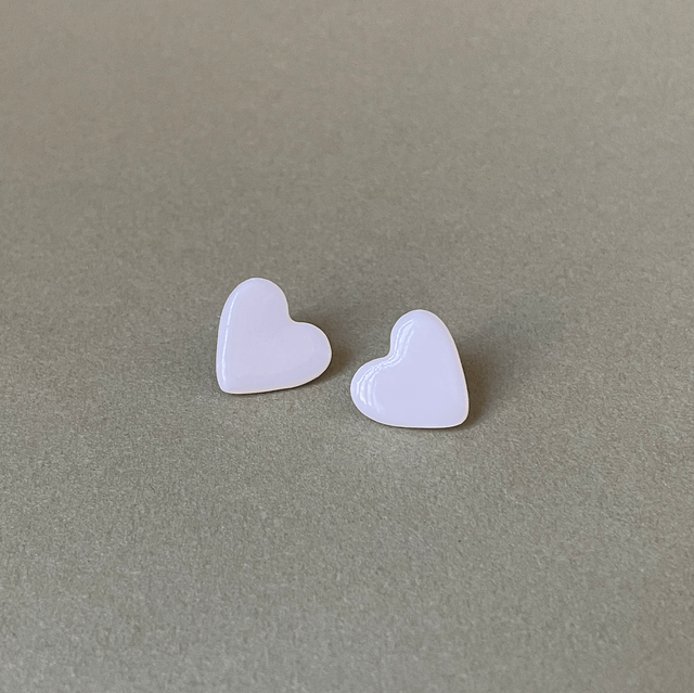 Boucles d’oreilles puces | Petit cœur 
