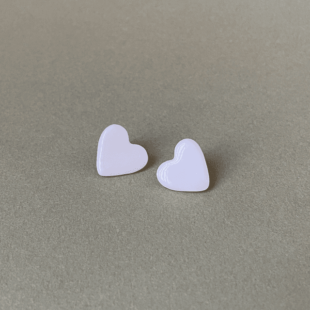 Boucles d’oreilles puces | Petit cœur 